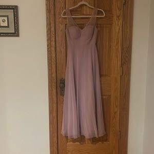 Dusty rose azazie bridesmaid dress size 0